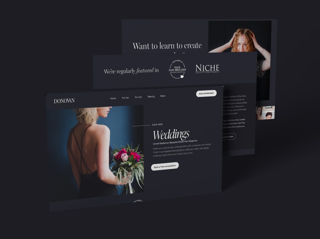 Donovan Hair & Beauty weddings and styling