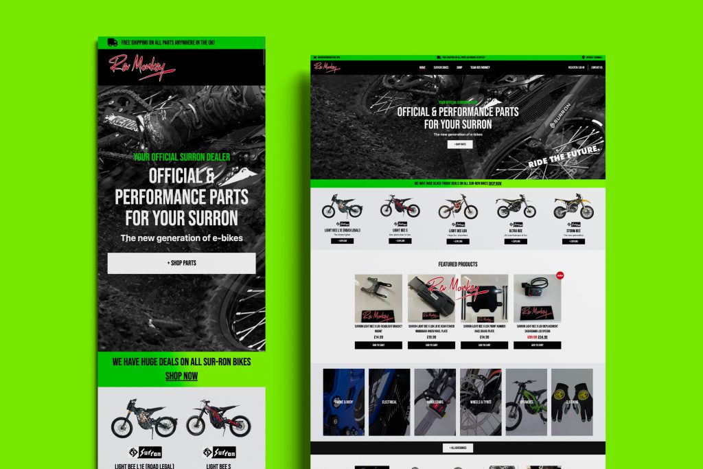 Rev Monkey UK official Sur-Ron performance parts